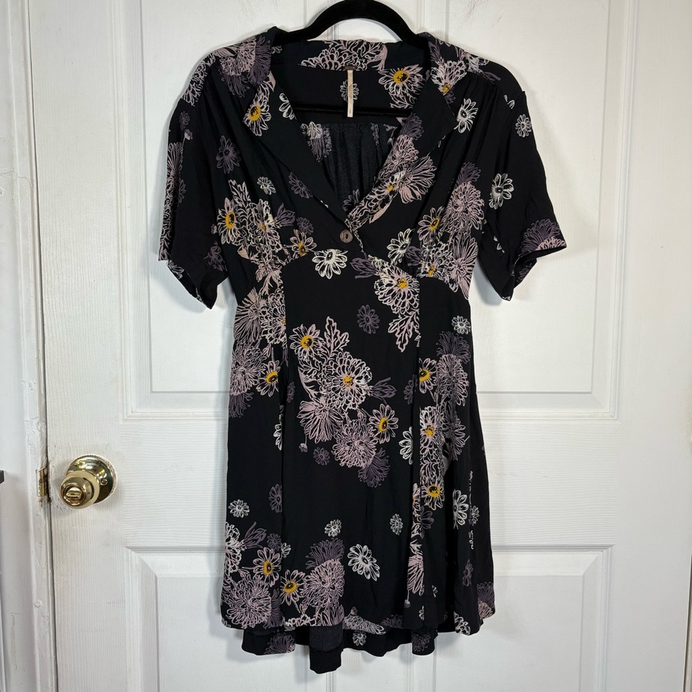 Free People Babydoll Mini Dress Women’s S Cottagecore Floral Boho Fairy Romantic